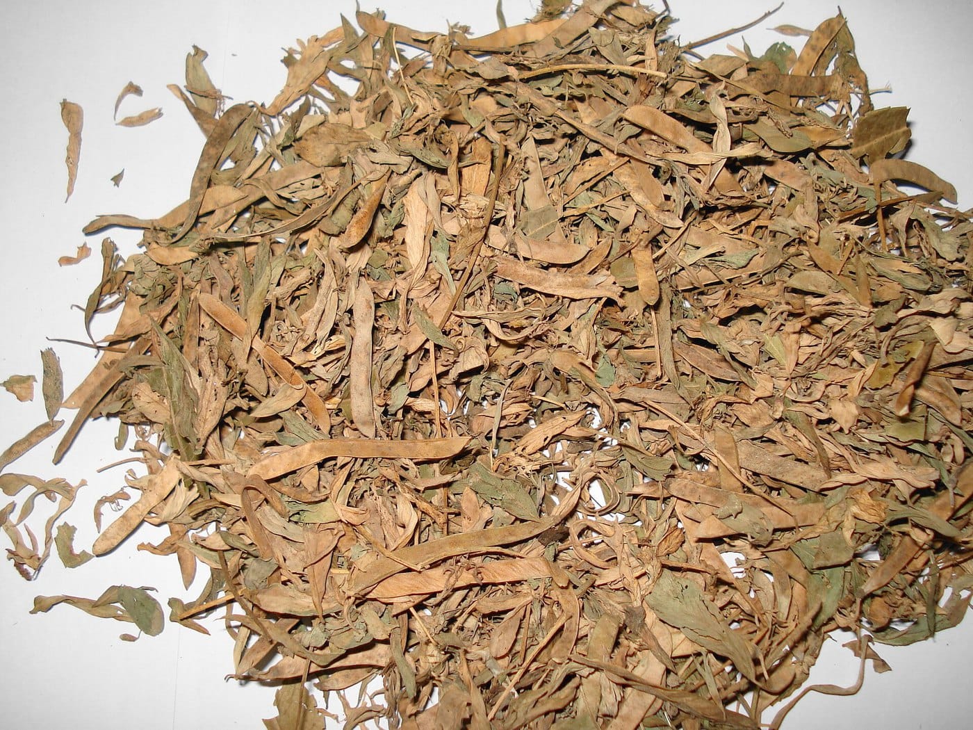 Dried Tephrosia purpurea (Sarponkha) herb, the raw material for this extract.